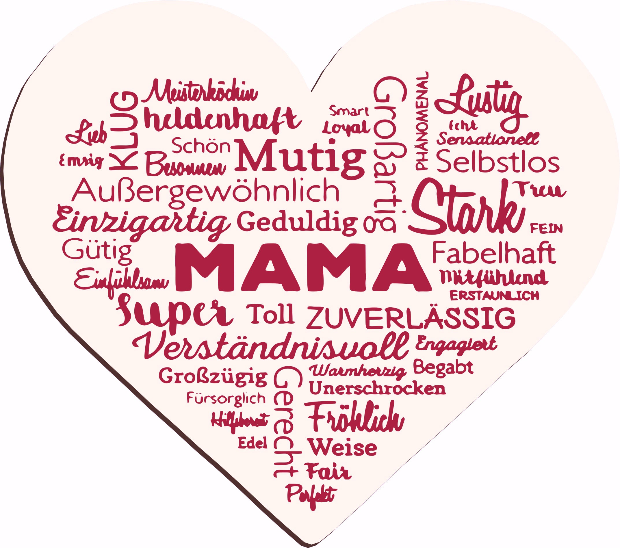 Herz Mama groß