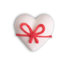 Heart white m. Red loop