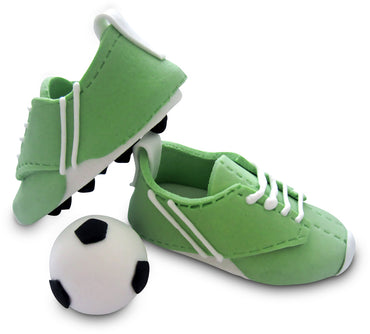 Set calcio verde-bianco