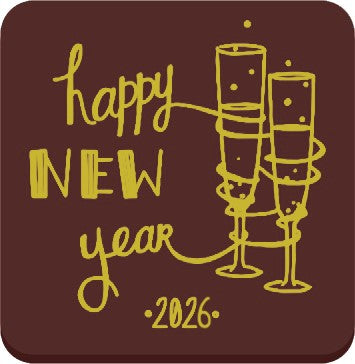 Bonne année Sektglas