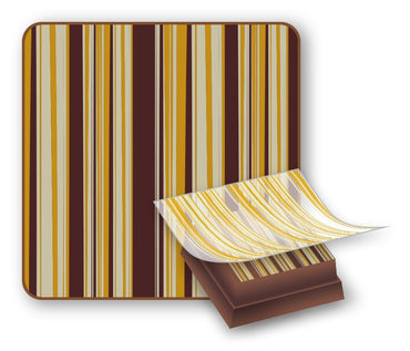 Foil stripes white / yellow